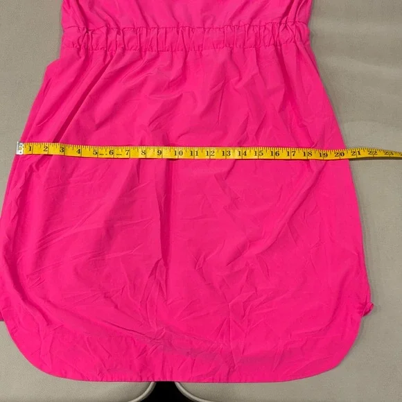 Athleta Womens Neon Pink Sleeveless Elastic Waist Active Dress 439151-01 Size 14 - Picture 8 of 10
